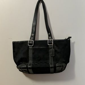 Black Coach C tote